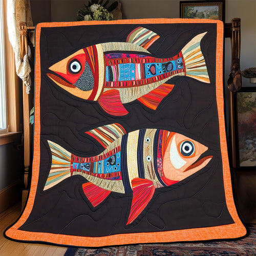 Vibrant Fish WX2001082CL Quilt