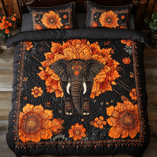 Mystic Black Elephant WY1001061CL Duvet Cover Set