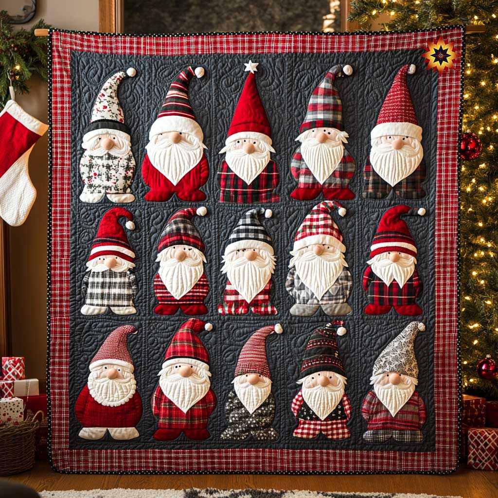 Plaid Gnome Parade WN2011104CL Quilt