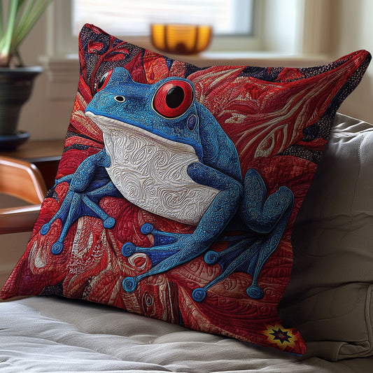 Frog Abstract WY1612102CL Quilt Pillow Case