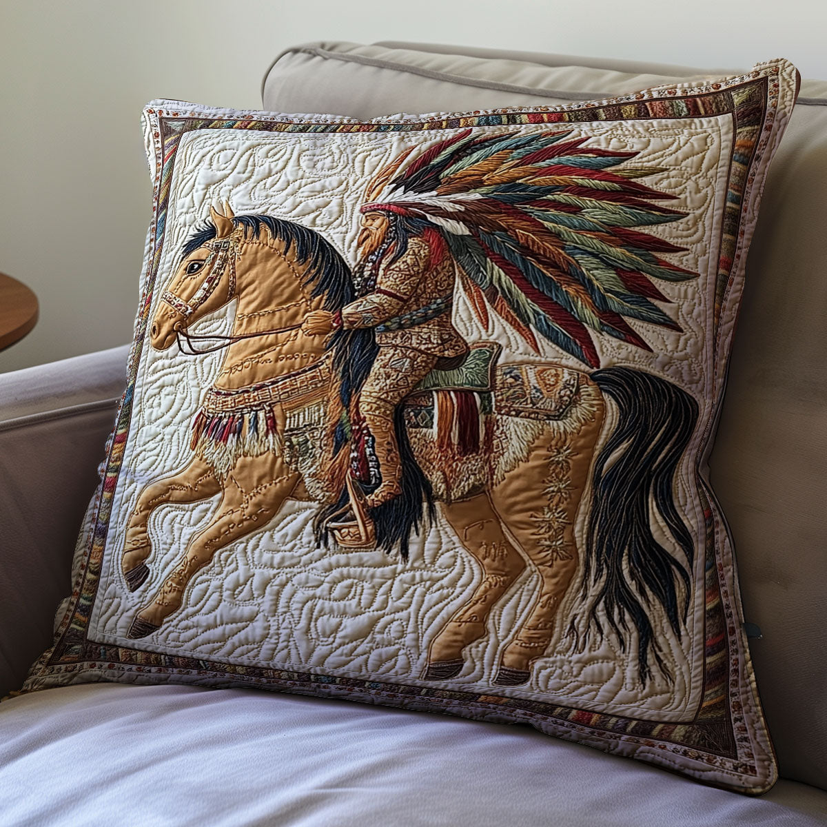 Heritage Feathers WX3012056CL Quilt Pillow Case