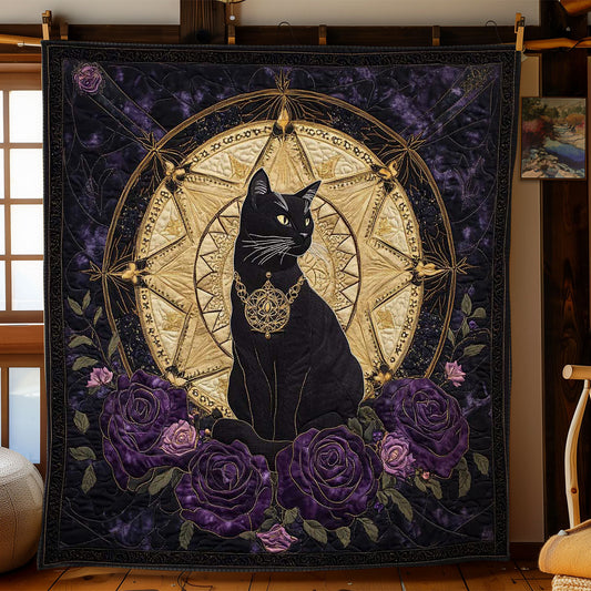 Mystic Cat Mandala WN2512034CL Quilt