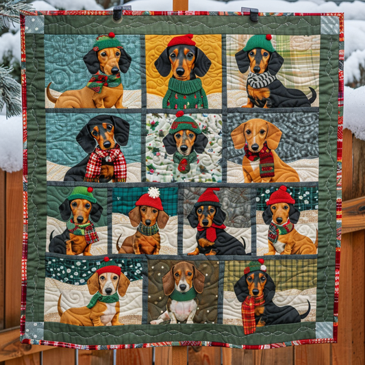 Dachshund Cheers WN1909087CL Quilt