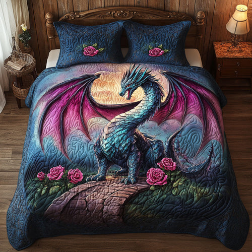 Dragon Blue Rose WT1302001CL Duvet Cover Set