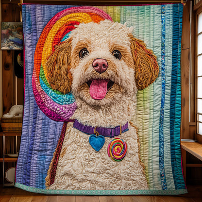 Happy Poodle WX1212032CL Quilt