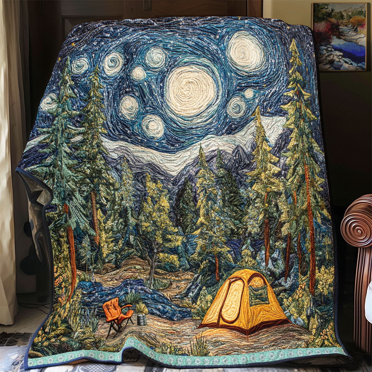 Starry Night Camping  WX2112041CL Quilt