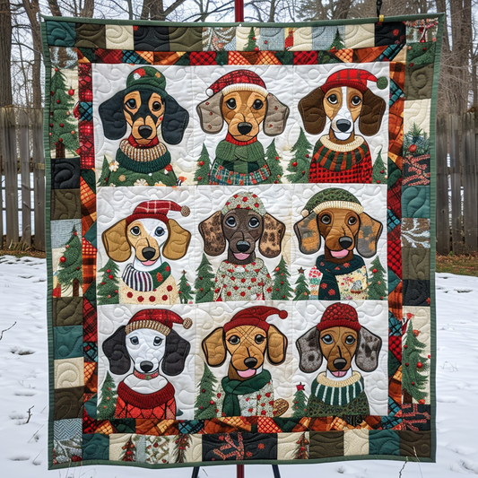 Dachshund Happiness WN1909085CL Quilt