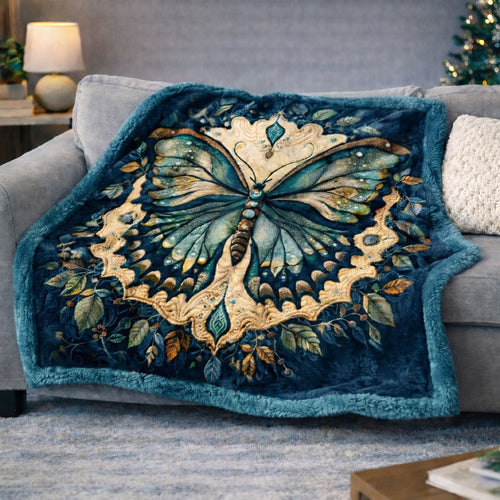Mystic Butterfly Dream KL2601004CL Faux Fur Throw Blanket