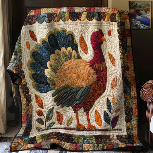 Rustic Turkey Charm WJ2512023CL Quilt