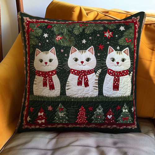 Christmas Cat WJ1911039CL Quilt Pillow Case