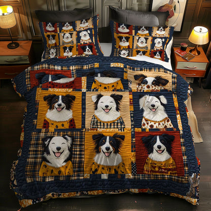 Cheery Border Collies WN0310092CL Duvet Cover Set