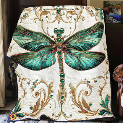 Royal Green Dragonfly WY0312049CL Quilt