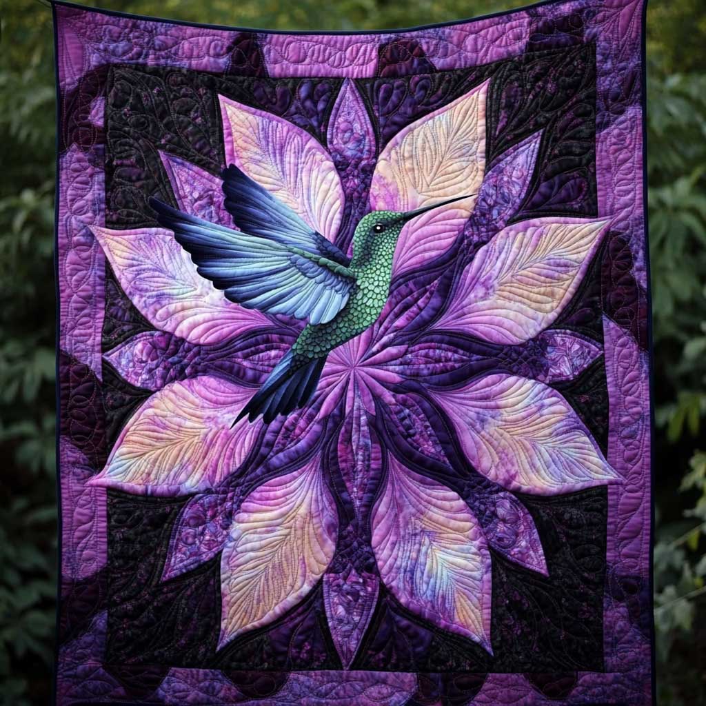 Hummingbird In Bloom WN2709055CL Quilt