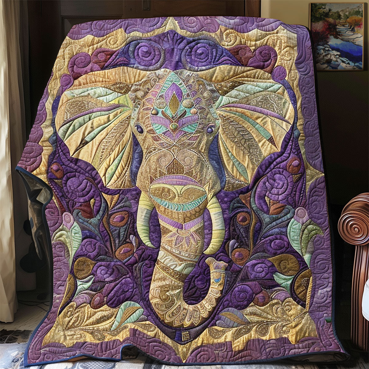 Elephant Essence YR1901018CL Quilt