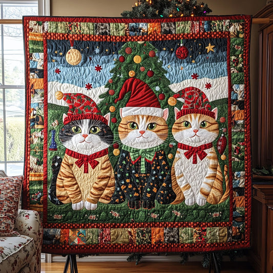 Christmas Cat WJ3110006CL Quilt