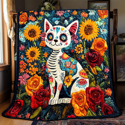 Cat Day Of The Dead WX0303064CL Quilt