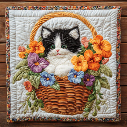 Floral Cat CW0406034CL Quilt