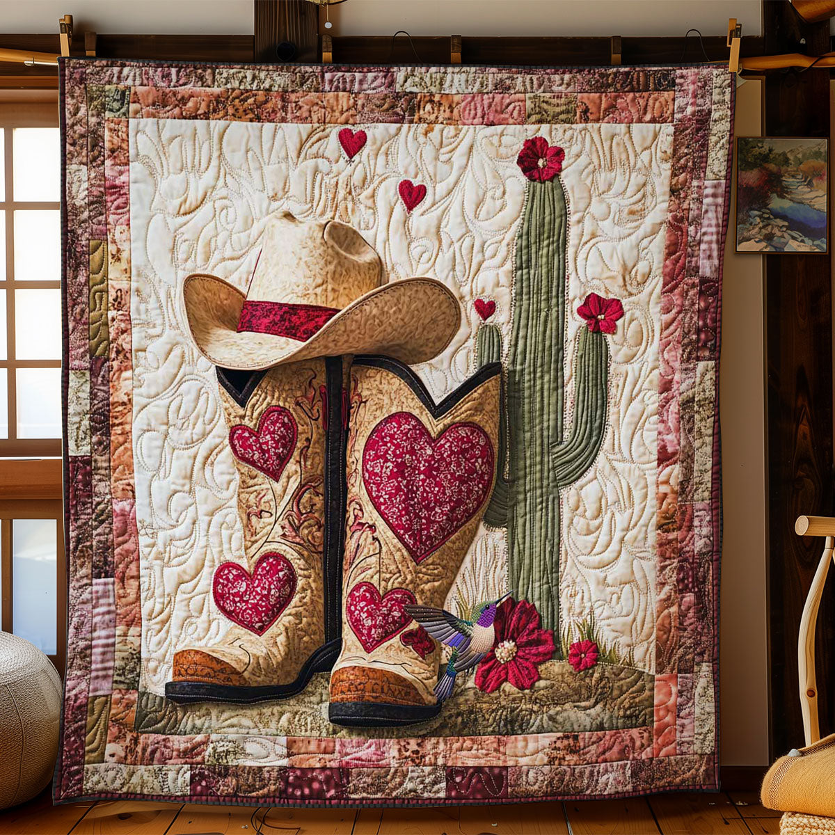 Valentine Cowboy Boots WN0412056CL Quilt