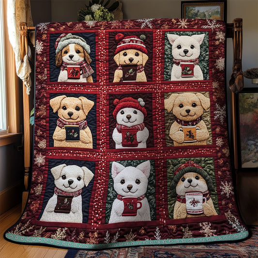 Toasty Dogs And Cozy Mugs WN3009025CL Quilt