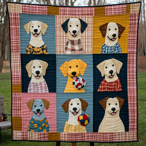 Cheerful Labrador Retriever WN2009059CL Quilt
