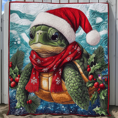 Santa Turtle WY2211030CL Quilt