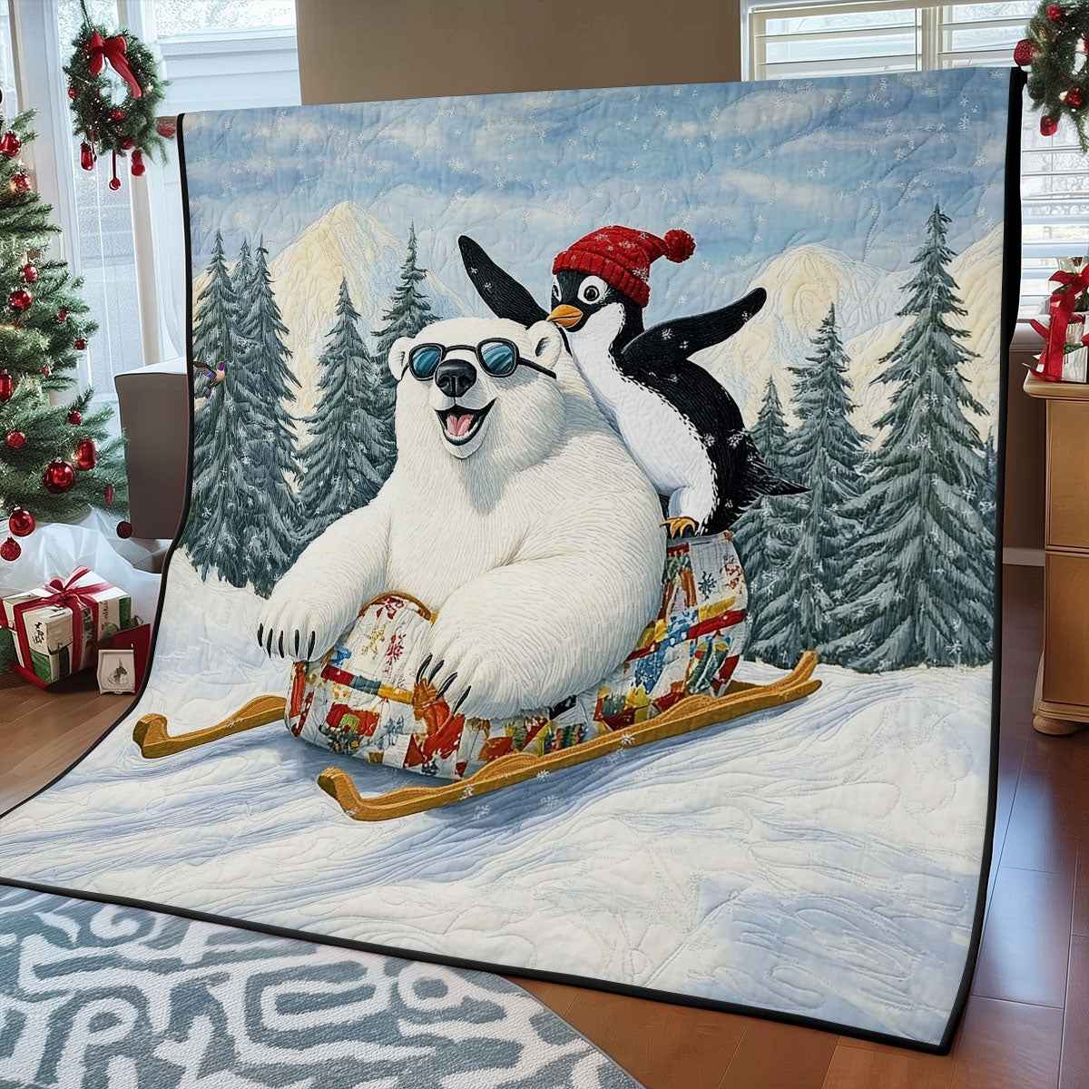 Penguin And Polar Bear WY0111025CL Quilt