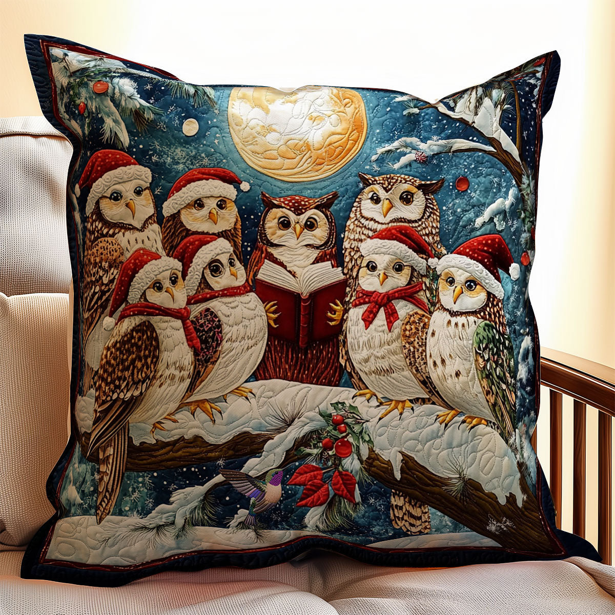 Snow Owl Family WY0612090CL Quilt Pillow Case