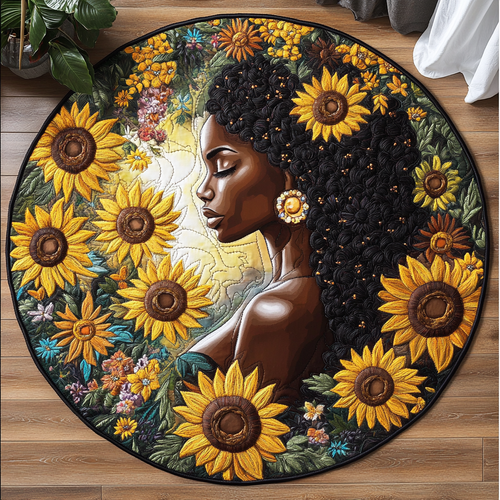 Black Queen XR1203012CL Quilted Round Mat
