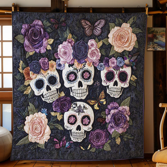 Day Of The Dead Butterflies WN2910071CL Quilt