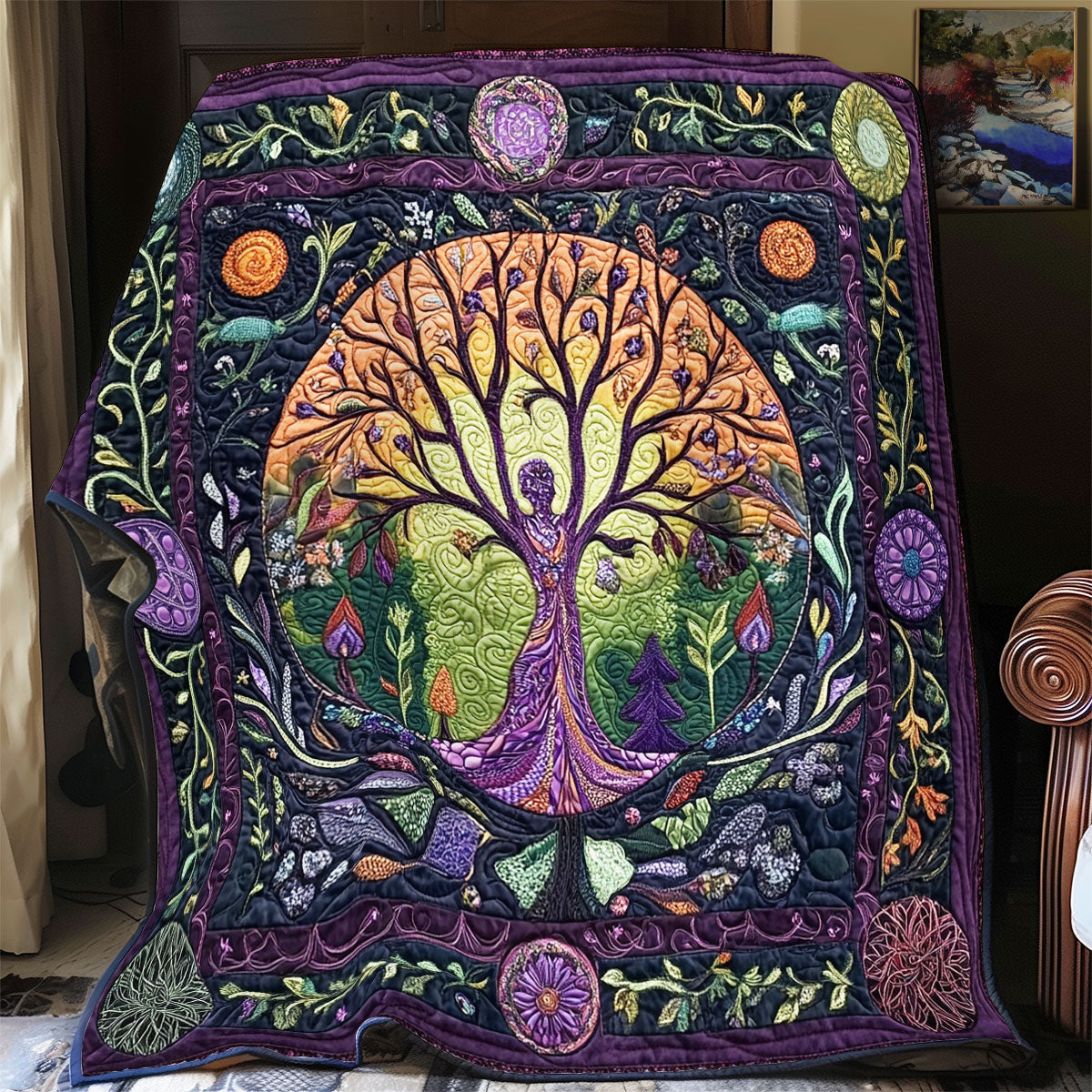 Vibrant Life Tree YR1901016CL Quilt