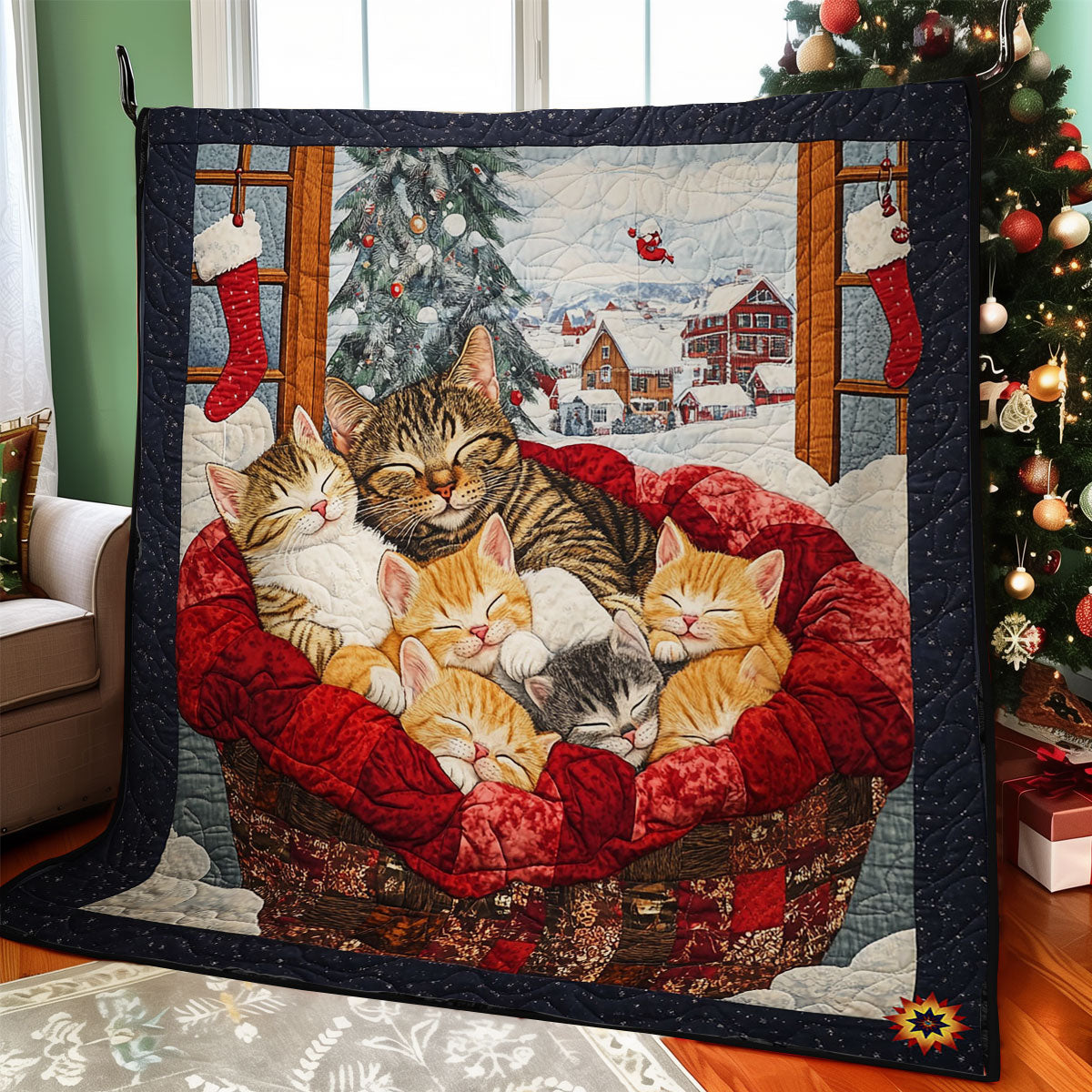 Winter Sleeping Cat WY2711042CL Quilt