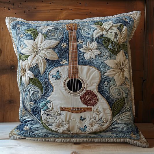 Lilies And Guitar WY0301087CL Quilt Pillow Case