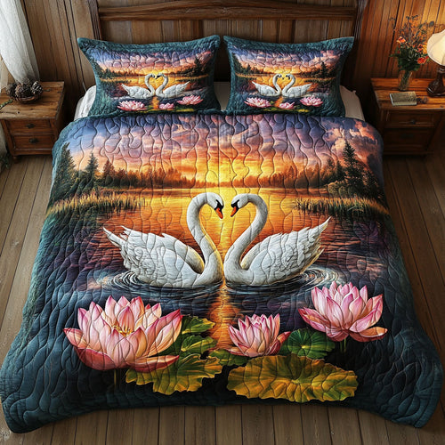 Couple Swan Love WT1901015CL Duvet Cover Set