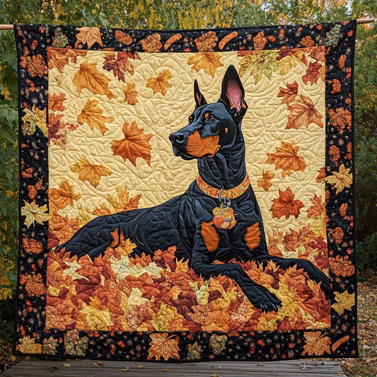 Autumn Doberman WP1809003CL Quilt