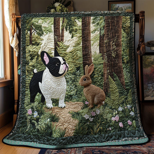 French Bulldog With Rabbit WT1403143CL Quilt