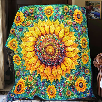 Sunflower Garden WY0911024CL Quilt