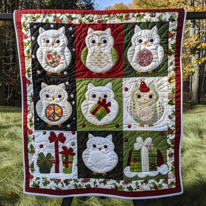 Snow Owl Christmas Gift WP1210040CL Quilt
