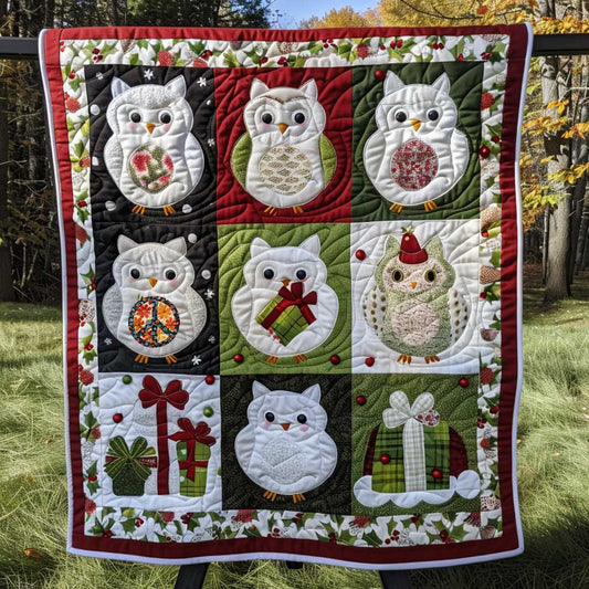 Snow Owl Christmas Gift WP1210040CL Quilt