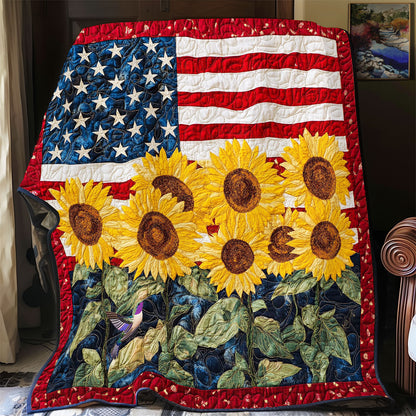 America Sunflower WY2311020CL Quilt