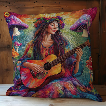 Guitar Girl WY0312126CL Quilt Pillow Case