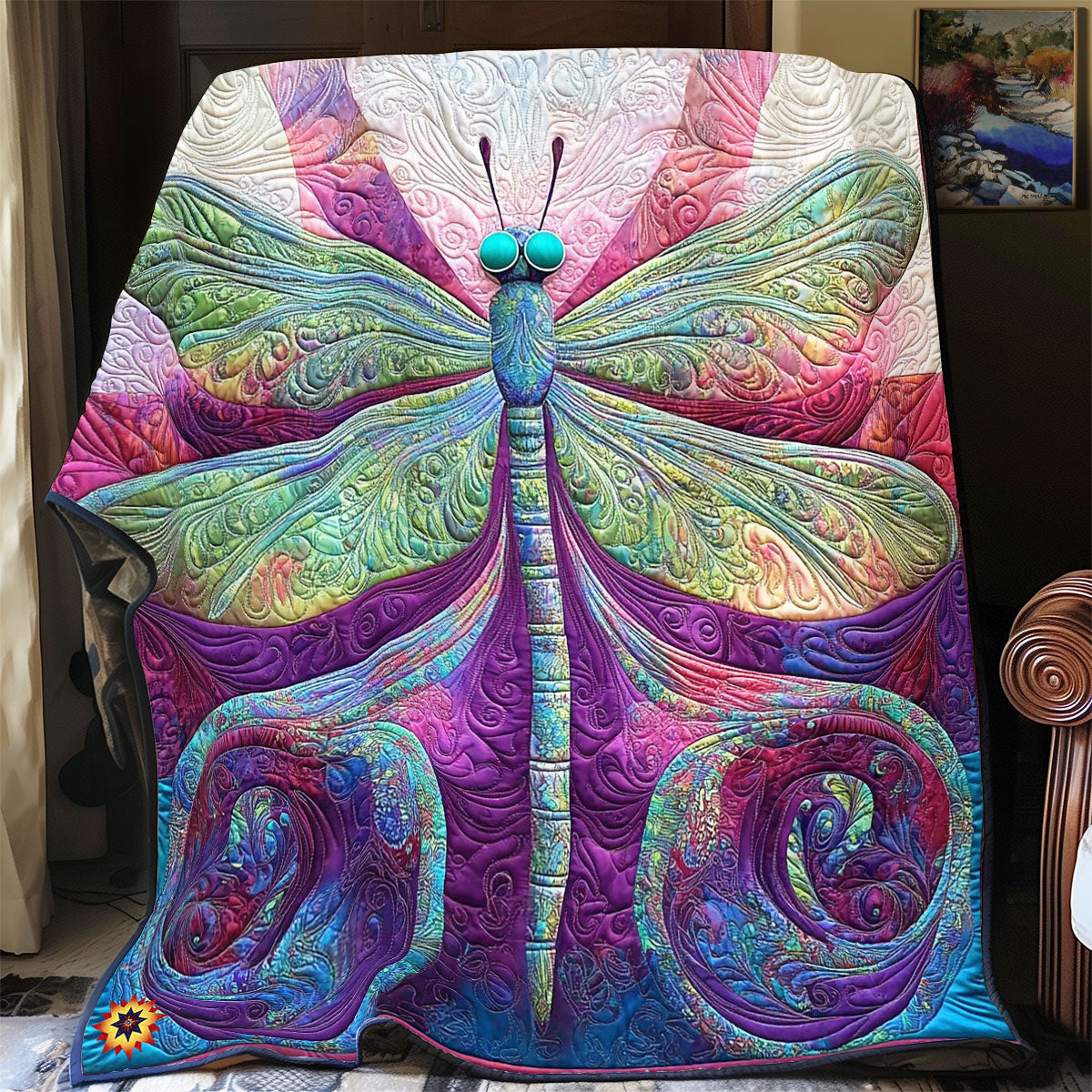 Abstract Dragonfly WY0312015CL Quilt