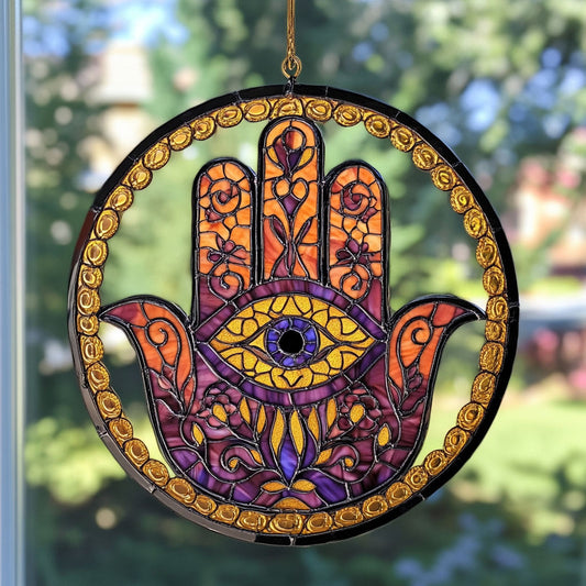 Mystic Hamsa Hand WY2202177CL Suncatcher