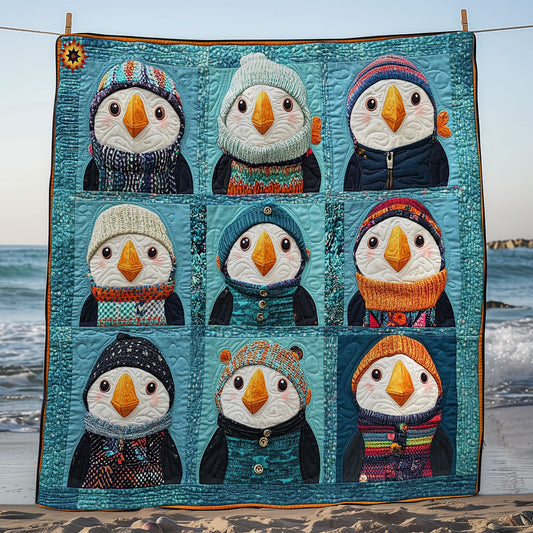 Winter Of Puffins WY1411039CL Quilt