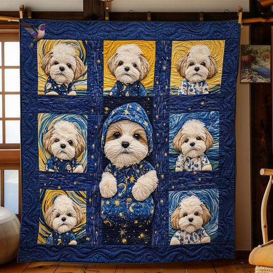 Shih Tzu Night Sky WN0811052CL Quilt