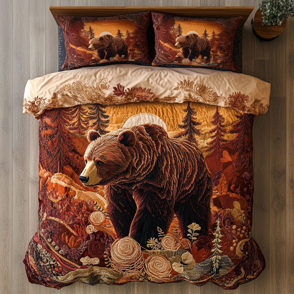 Sunset Stroll  Bear CP1604084CL Duvet Cover Set