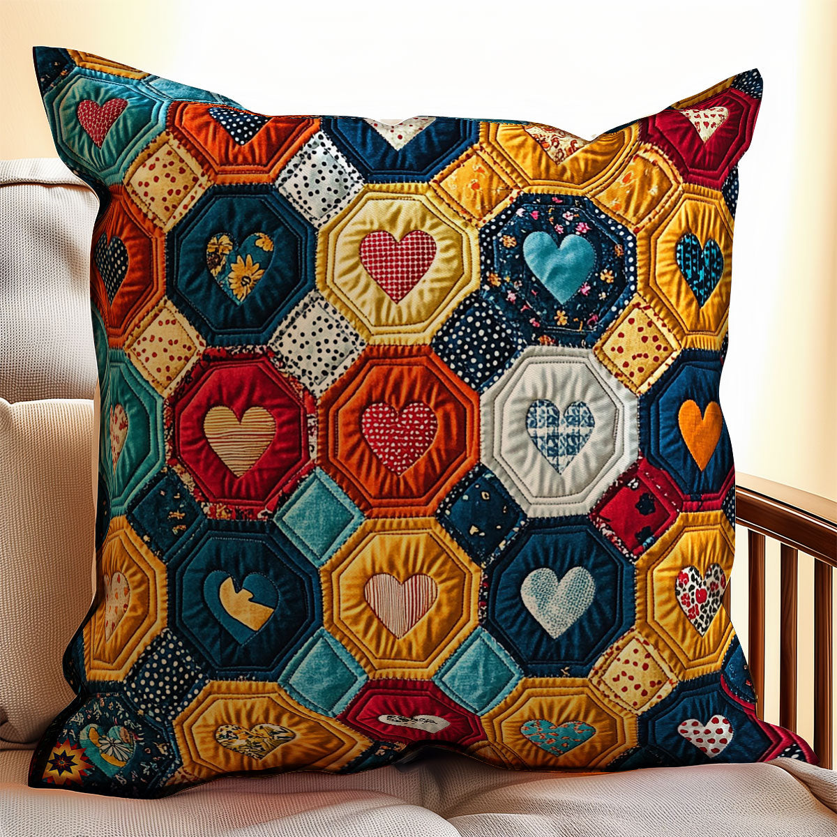 Heart WY2911053CL Quilt Pillow Case