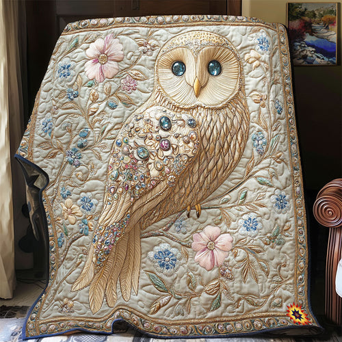 Enchanted Jewel Owl WY2612011CL Quilt