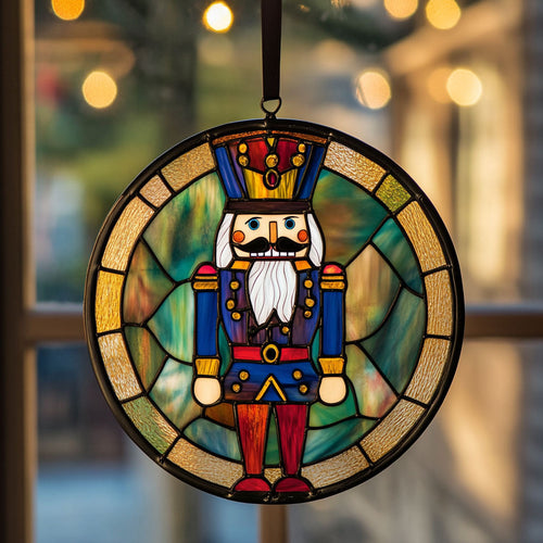 Nutcracker WJ1411044CL Stained Glass Suncatcher