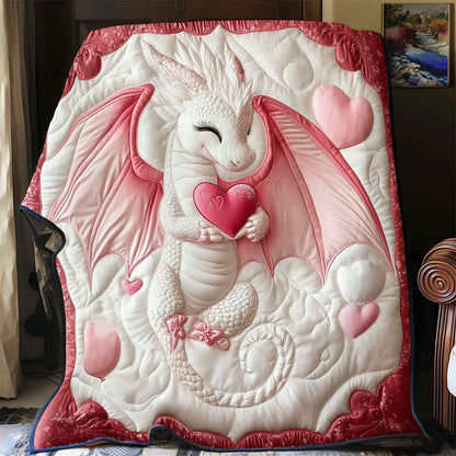 Heart Valentine White Dragon WY0202030CL Quilt