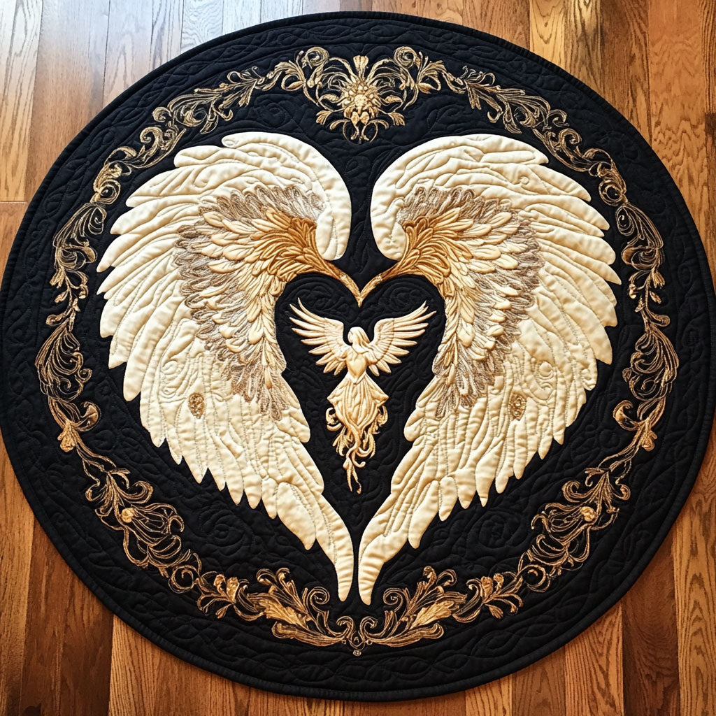 Heart Of An Angel CP0805028CL Quilted Round Mat